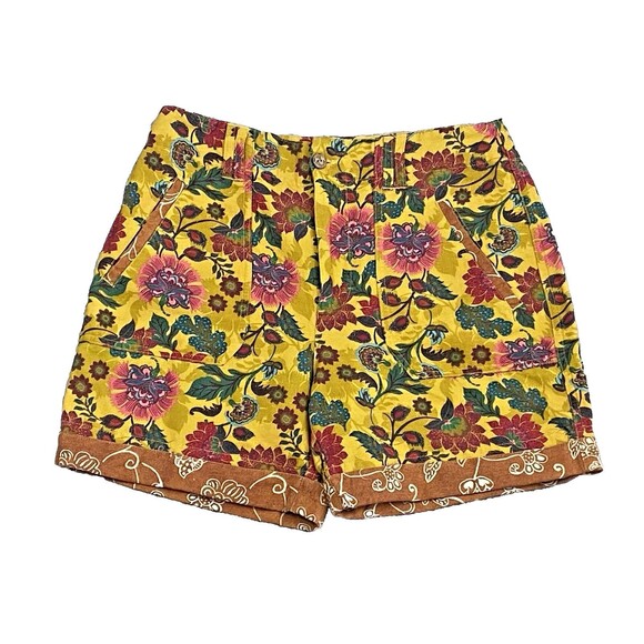 Sundance Pants - NEW SUNDANCE‎ Shorts SZ 10 Floral Japanese Gardens Pockets Coastal Boho Bohemian
